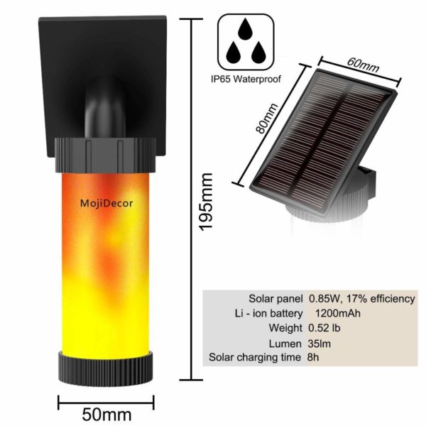 Solcellsdriven flamlykta - Bild 3