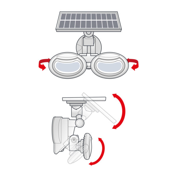 LED Vägglampa med sensor (XL) - Bild 3